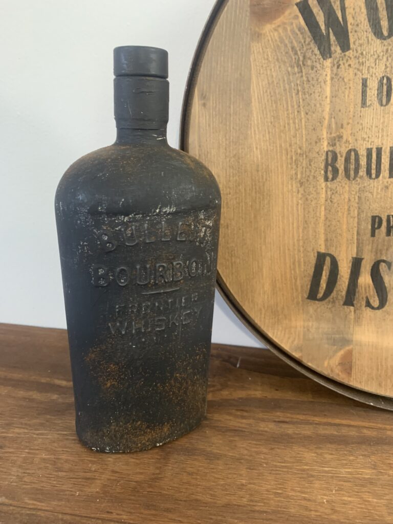 Whiskey Bottle After With Rust 
